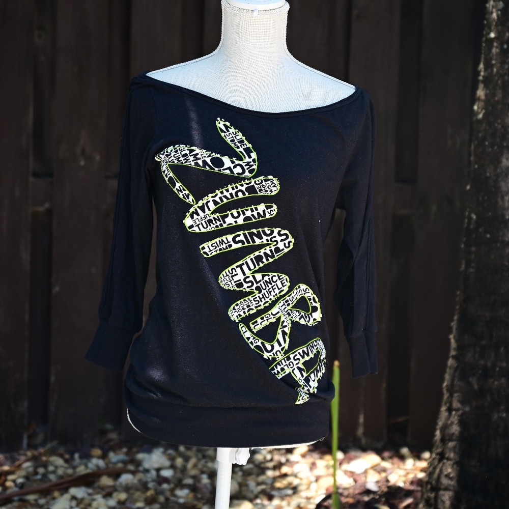 Zumba Long sleeve off the shoulder top